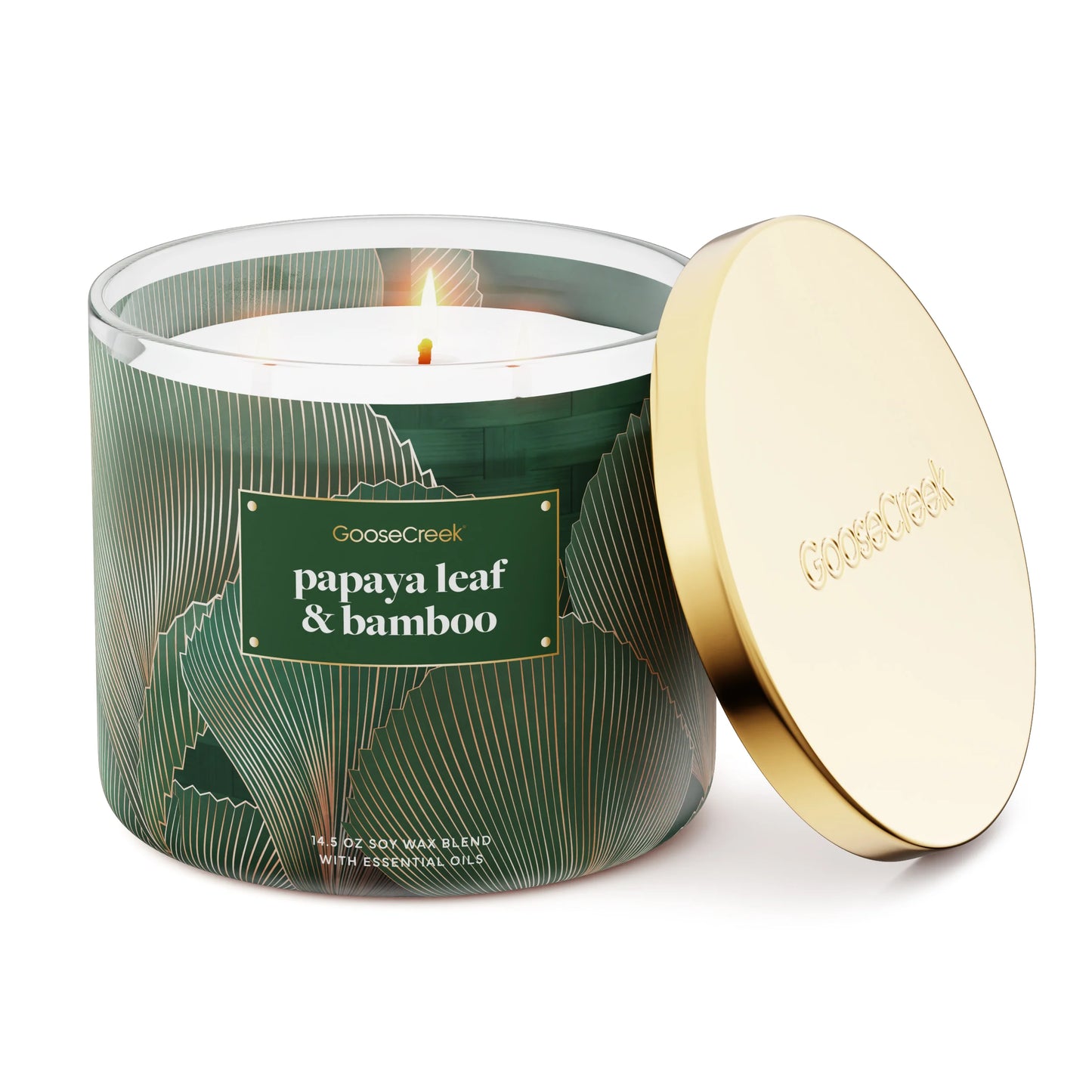 Papaya Leaf & Bamboo 3-Wick Candle
