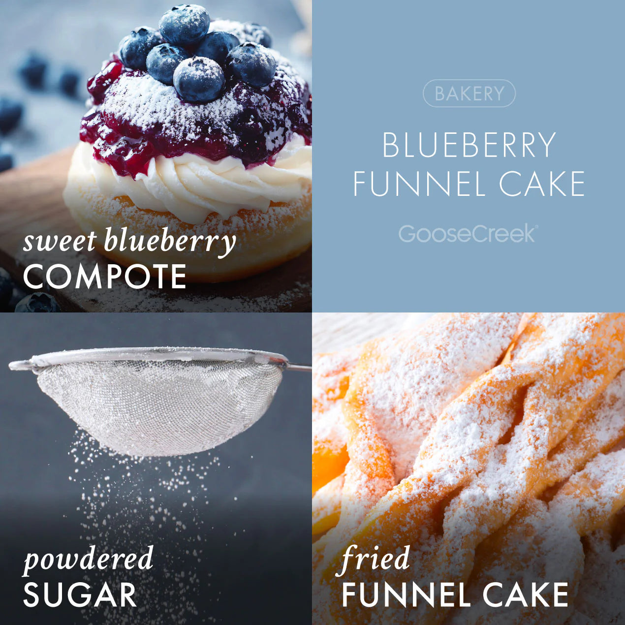 Blueberry Funnel Cake 3-Wick Candle