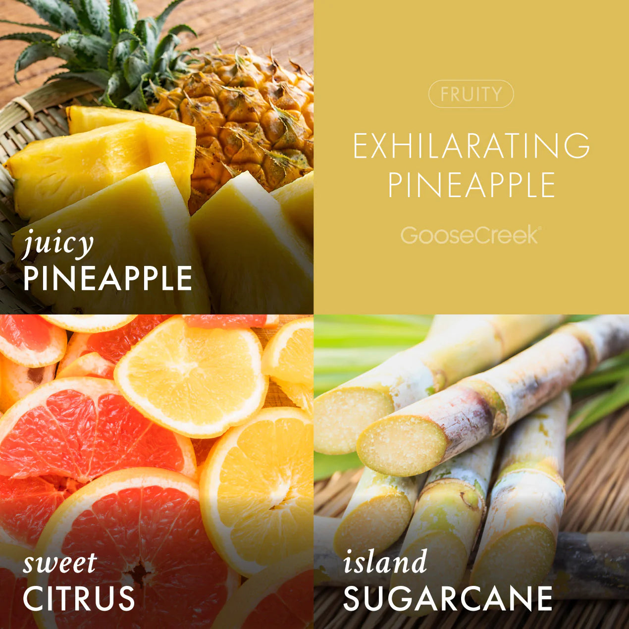 Exhilarating Pineapple 3-Wick Candle