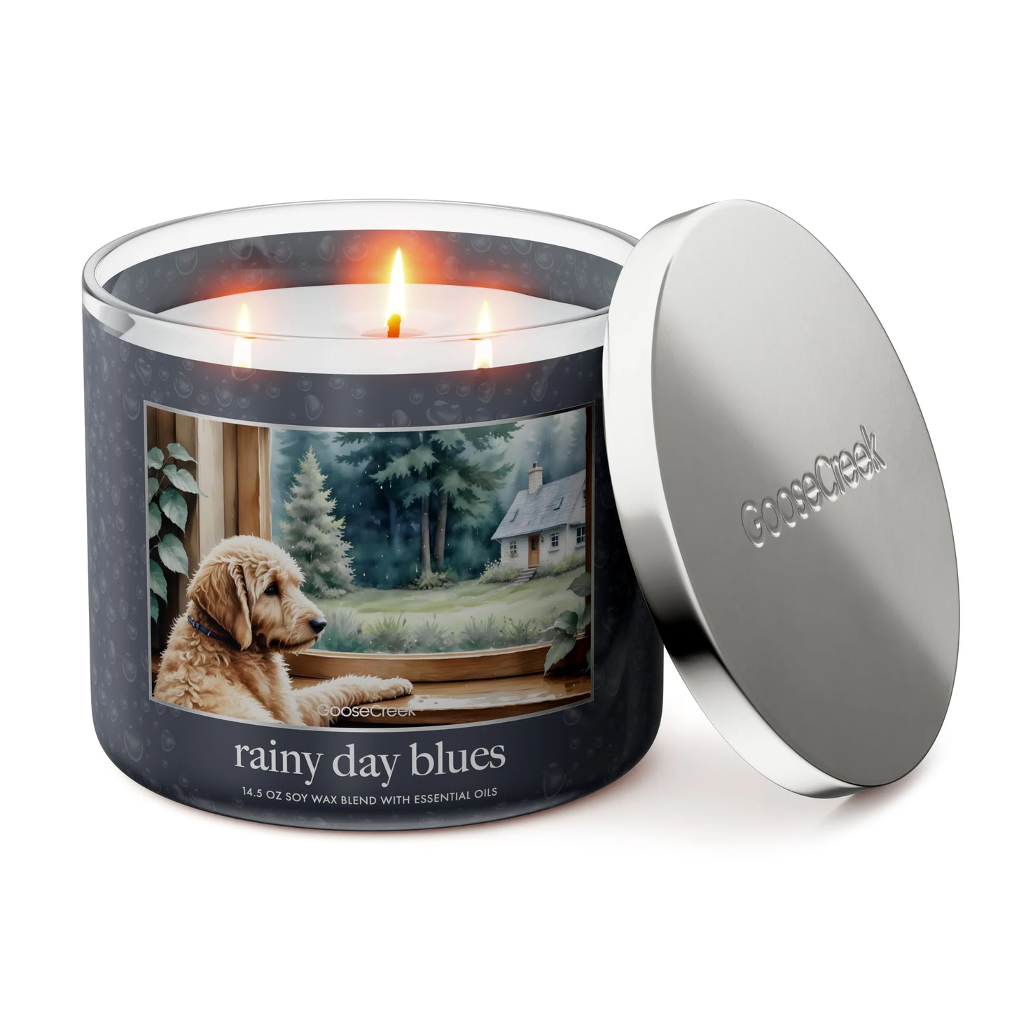 Rainy Day Blues 3-Wick Candle