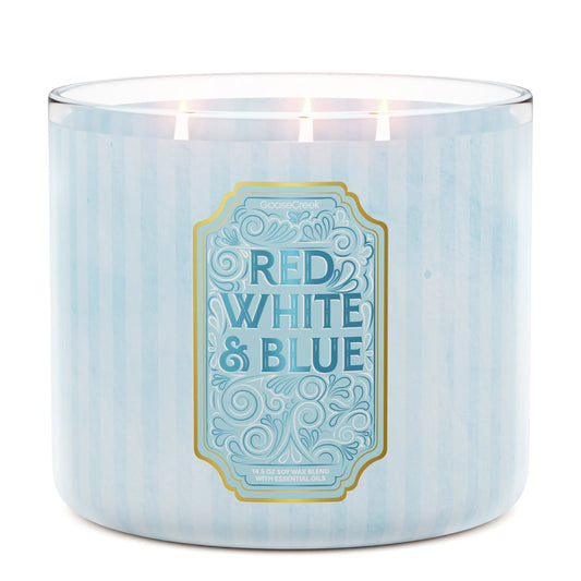 Red, White & Blue 3-Wick Candle