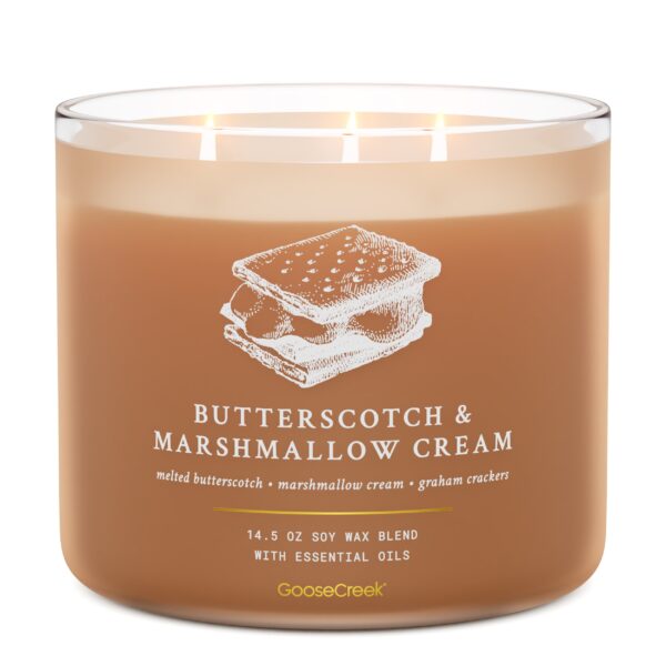 Butterscotch & Marshmallow Cream 3-Wick Candle