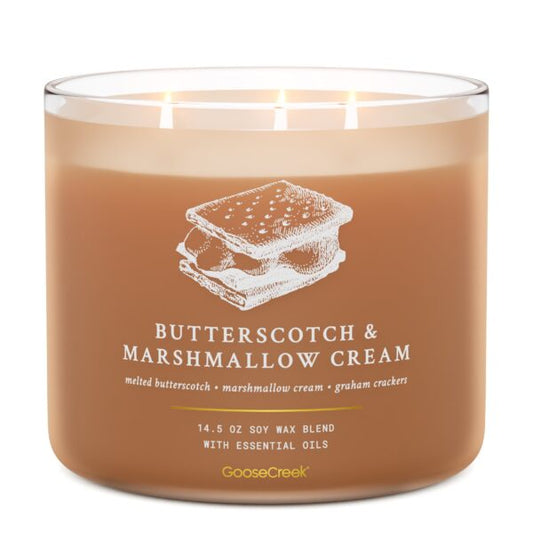 Butterscotch & Marshmallow Cream 3-Wick Candle