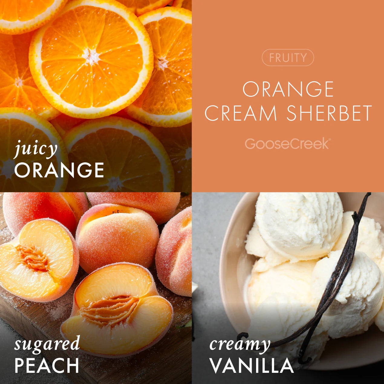 Orange Cream Sherbet 3-Wick Candle