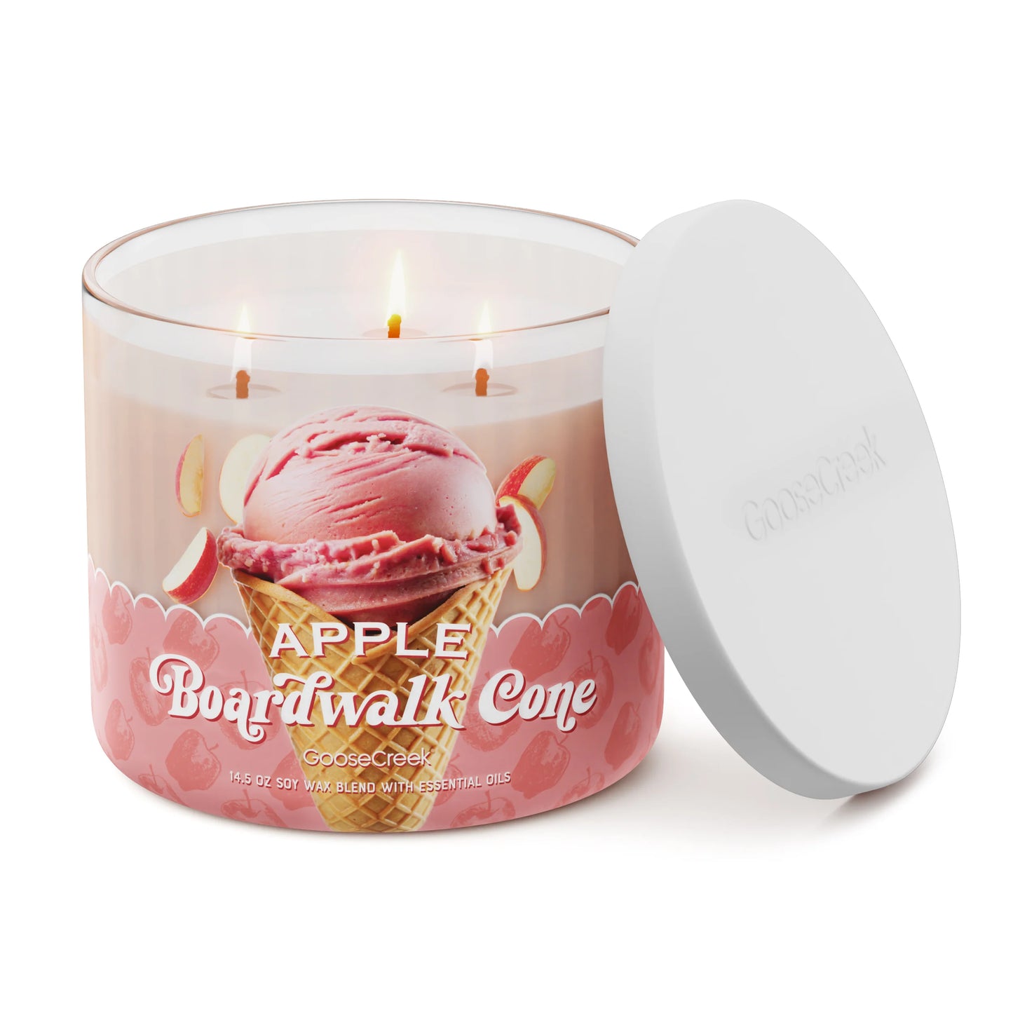Apple Boardwalk Cone 3-Wick Candle