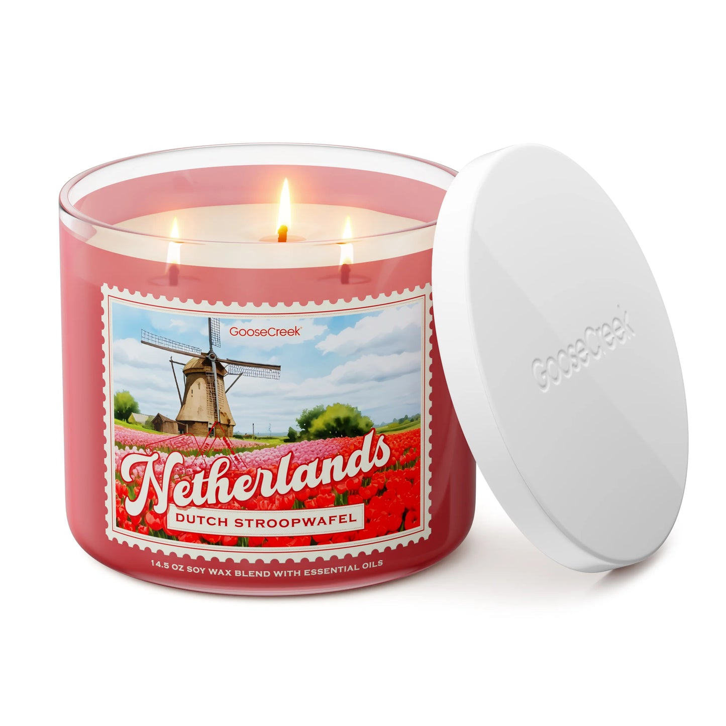 Dutch Stroopwafel Netherlands 3-Wick Candle