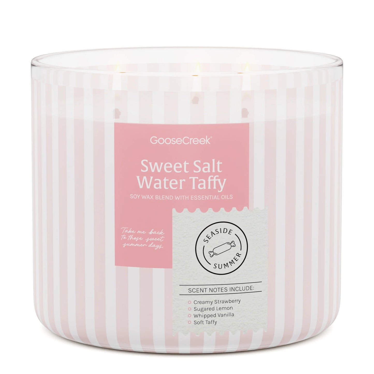 Sweet Salt Water Taffy 3-Wick Candle