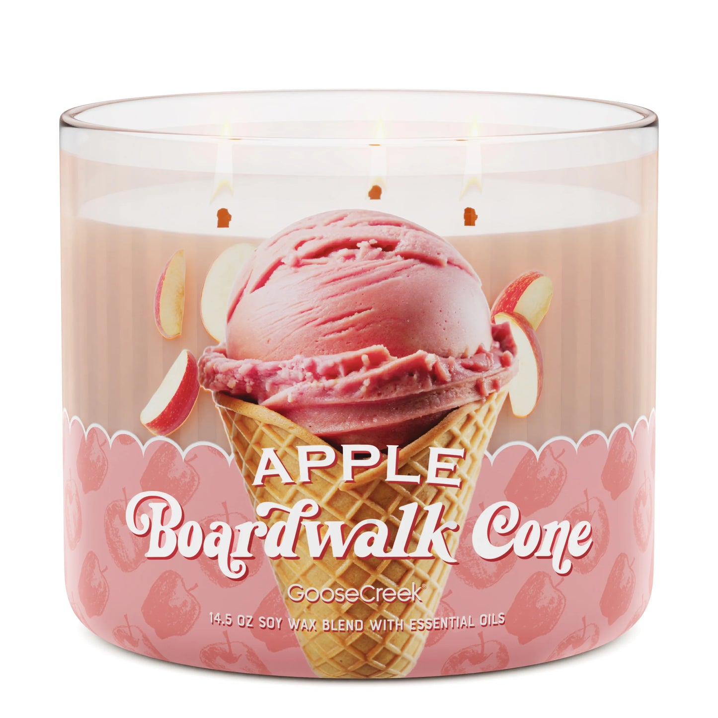 Apple Boardwalk Cone 3-Wick Candle