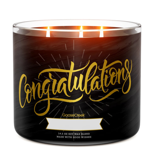 Congratulations 3-Wick Candle