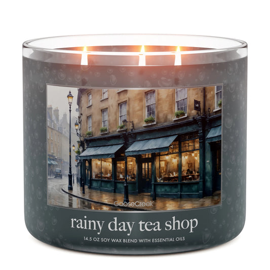 Rainy Day Tea Shop 3-Wick Candle