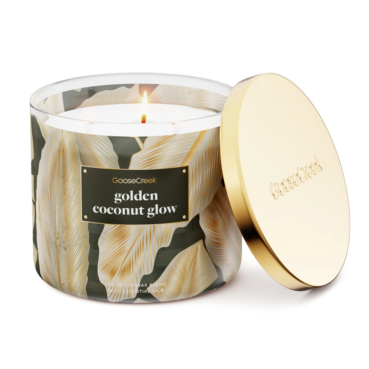 Golden Coconut Glow 3-Wick Candle