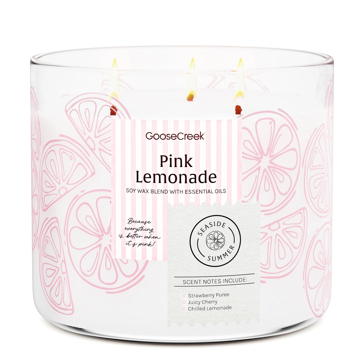 Pink Lemonade 3-Wick Candle