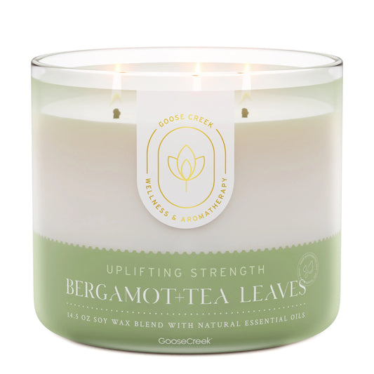 Bergamot & Tea Leaves Aromatherapy 3-Wick Candle