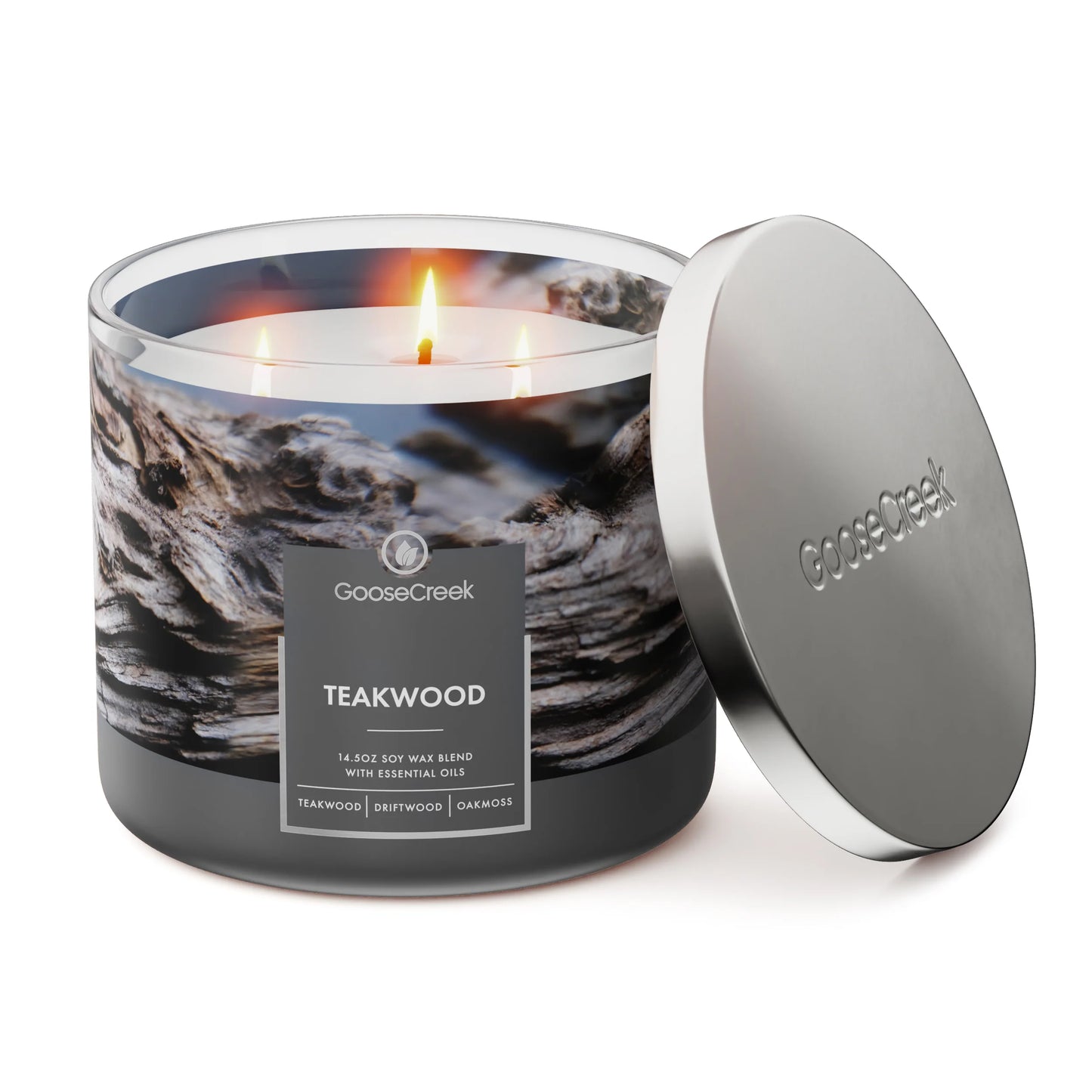Teakwood 3-Wick Candle