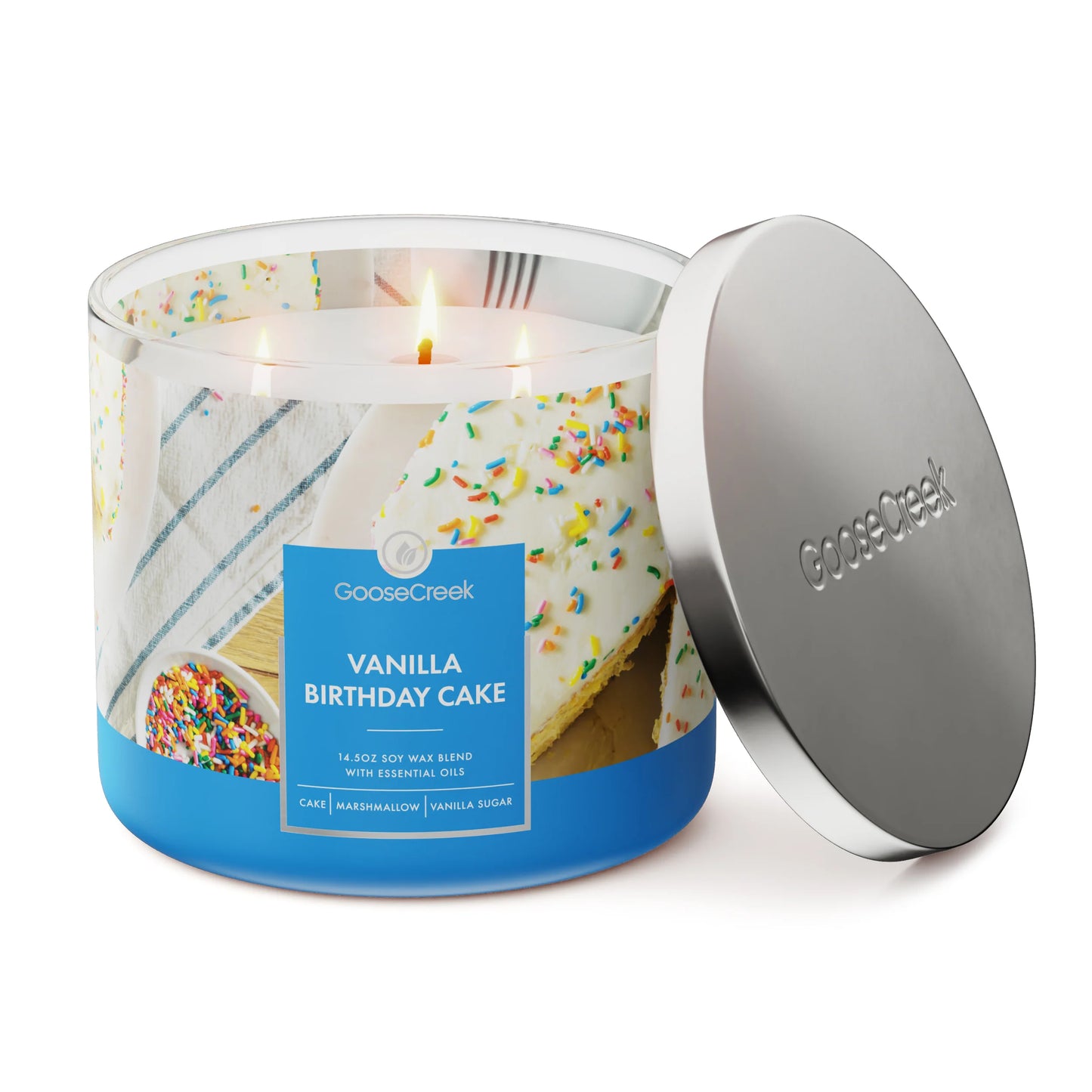 Vanilla Birthday Cake 3-Wick Candle