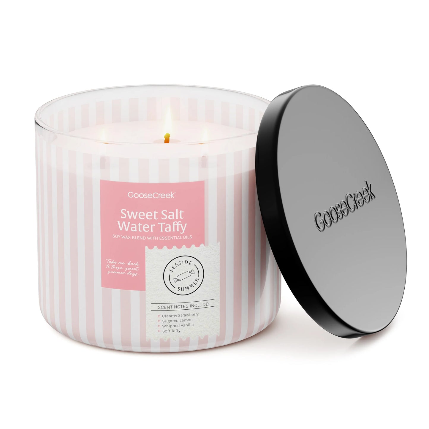 Sweet Salt Water Taffy 3-Wick Candle