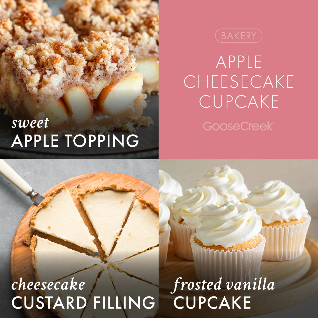 Apple Cheesecake Cupcake 3-Wick Candle